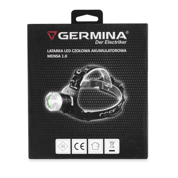 Germina GW-0150 Latarka LED czołowa akumulatorowa Mensa 1.0