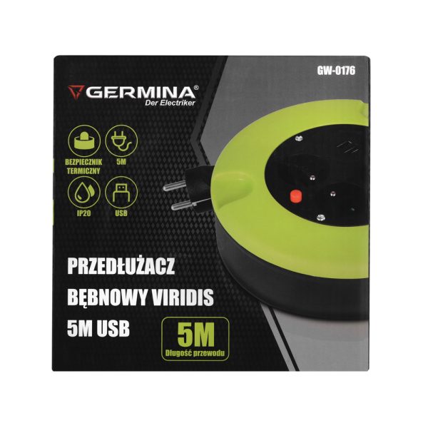 Germina GW-0176 przedłużacz bębnowy