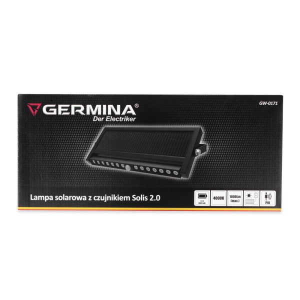 Germina Lampa solarowa z czujnikiem Solis 2.0